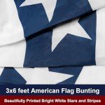 USA American Flag Bunting for Outdoor Decor