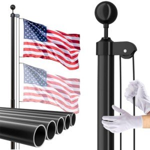 14 FT Heavy Duty In-Ground Flag Pole Kit
