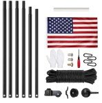14 FT Heavy Duty In-Ground Flag Pole Kit