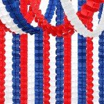 Patriotic Red, White, Blue Streamer and Banner Decor
