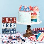 Wooden Patriotic Block Sign - Home of the Free