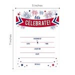 American Themed Party Invitations - Set of 25