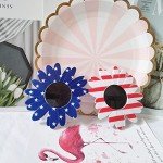American Flag Sunglasses - 8pc Patriotic Party Set