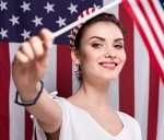 Red, White & Blue Patriotic Dangle Earrings