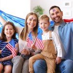 Metallic USA Patriotic Temporary Tattoos for Celebrations