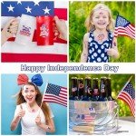 Metallic USA Patriotic Temporary Tattoos for Celebrations