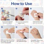 Metallic USA Patriotic Temporary Tattoos for Celebrations