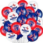 60 Pack American Flag Balloons for Patriotic Parties