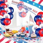 60 Pack American Flag Balloons for Patriotic Parties