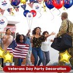 60 Pack American Flag Balloons for Patriotic Parties