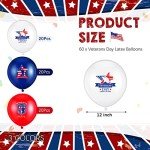60 Pack American Flag Balloons for Patriotic Parties
