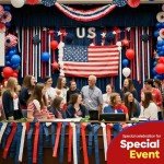 Red, White & Blue Crepe Streamers - 492ft Roll