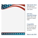 Patriotic Letter Papers Set for 4th of July
