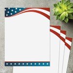 Patriotic Letter Papers Set for 4th of July