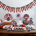 Red, White & Blue Patriotic Party Centerpiece