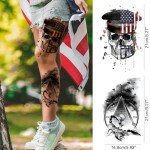 Patriotic Fourth of July Tattoo Sleeve Set