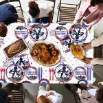 Patriotic Veterans Day Tableware Set, 82 Pieces