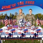 Patriotic Veterans Day Tableware Set, 82 Pieces