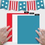 American Flag Cardstock Paper for Crafts & Celebrations
