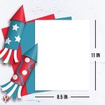 American Flag Cardstock Paper for Crafts & Celebrations