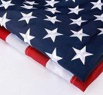 Durable 5x8 ft American Flag with Embroidered Stars