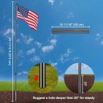 30Ft Heavy Duty Aluminum Flag Pole Kit