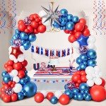 Red, White & Blue Balloon Garland Kit