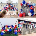 Red, White & Blue Balloon Garland Kit
