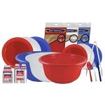 Patriotic Party Plates Set – Red, Clear, Blue