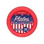Patriotic Party Plates Set – Red, Clear, Blue