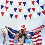 32ft Red, White, and Blue Pennant Banner Decor