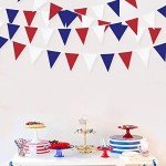 32ft Red, White, and Blue Pennant Banner Decor