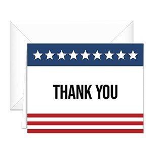American Thank You Greeting Cards - 125 Pack