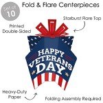 Veterans Day Patriotic Table Decorations - 10 Count