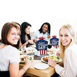 Veterans Day Patriotic Table Decorations - 10 Count