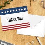 American Thank You Greeting Cards - 125 Pack