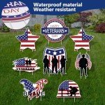 Veterans Day Yard Signs – 8 Piece Set