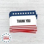 American Thank You Greeting Cards - 125 Pack