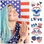 60 Patriotic Temporary Tattoos for Independence Day