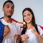 60 Patriotic Temporary Tattoos for Independence Day