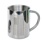 USA Flag Double-Wall Coffee Mug - 14 oz