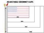 8 Foot Aluminum Silver Flagpole with Ball