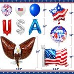 36-Piece Patriotic 4th of July Balloon Set