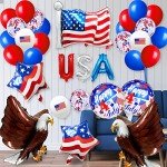 36-Piece Patriotic 4th of July Balloon Set