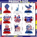 9-Piece 4th of July Patriotic Table Decorations