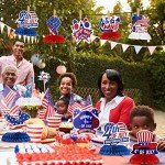 9-Piece 4th of July Patriotic Table Decorations