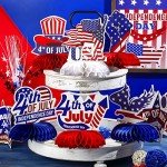 9-Piece 4th of July Patriotic Table Decorations