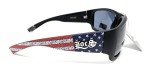 USA Flag Sport Wrap Sunglasses for Patriotic Vibes