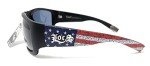 USA Flag Sport Wrap Sunglasses for Patriotic Vibes