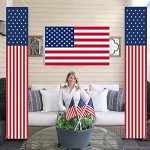 American Flag Hanging Banners for 4th of July
